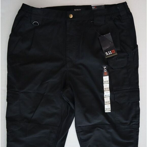5.11 Tactical 74251-019 Men's Sz 38x32 Black Tactical Series Relaxed Fit Pants - Picture 1 of 10